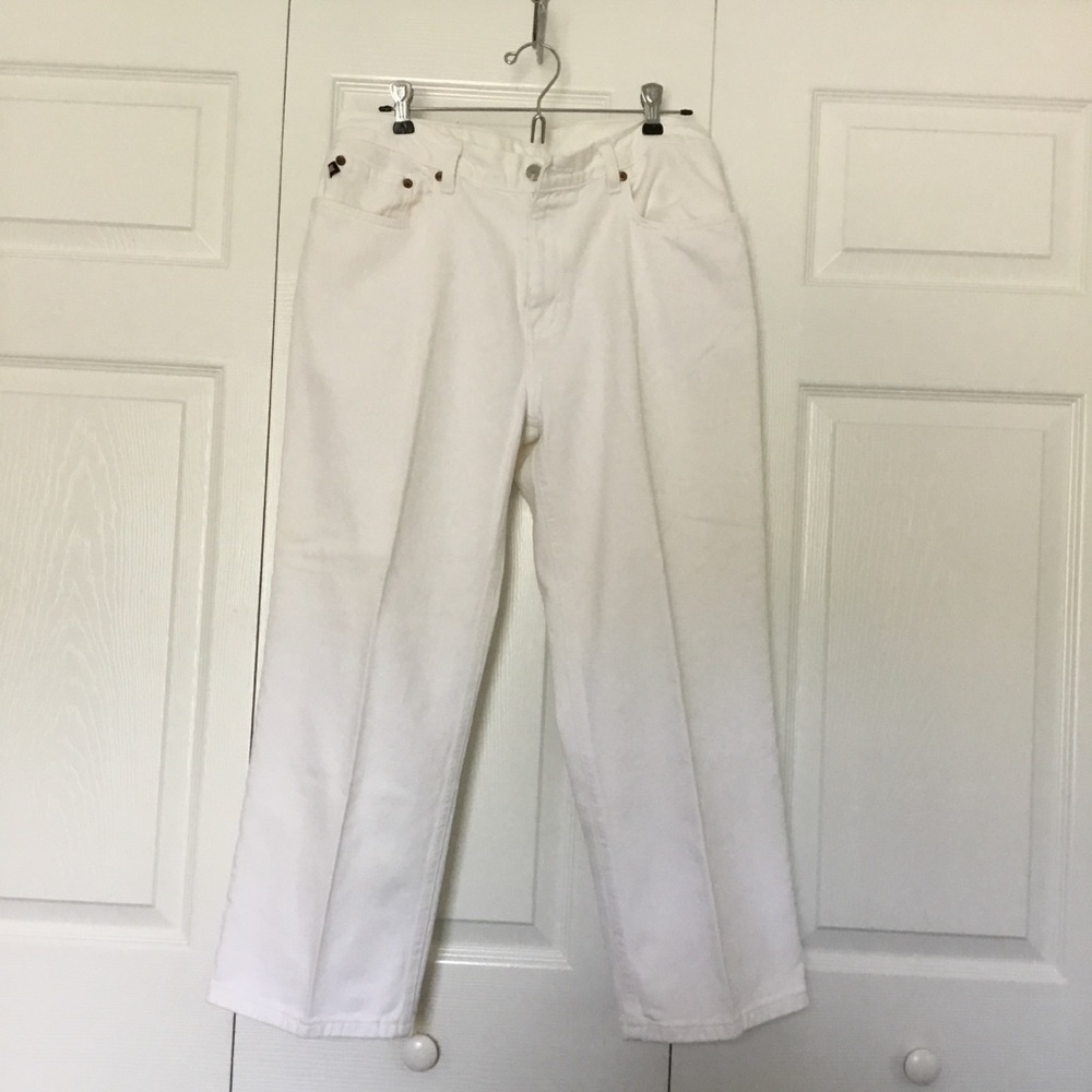 $45 Ralph Lauren Cropped Saturday Jean White 12
